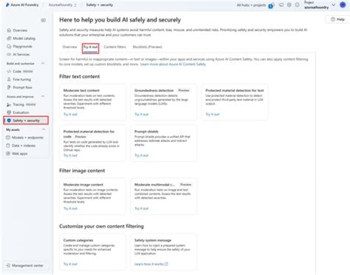 Azure AI Content Safety client library for .NET