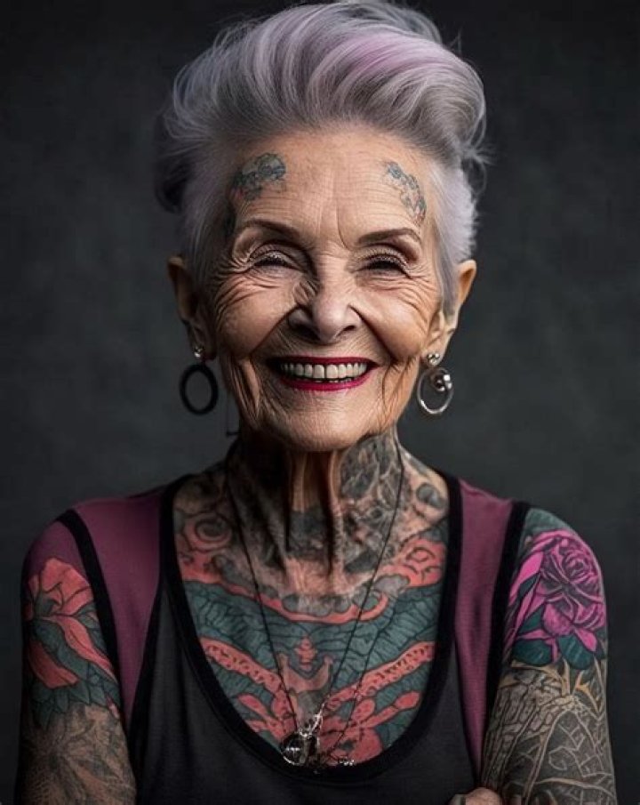Exploring The Beauty Of Face Tattoos In The Elderly
