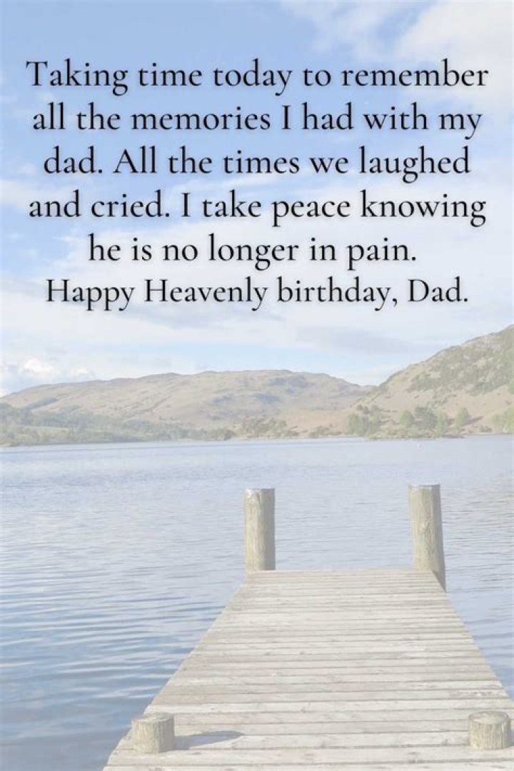 Heartfelt Birthday Quotes For Dads In Heaven