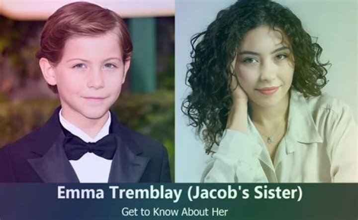Jacob Tremblay's Siblings Emma & Erica Also Act Their Parents Are Not in Show Business ·