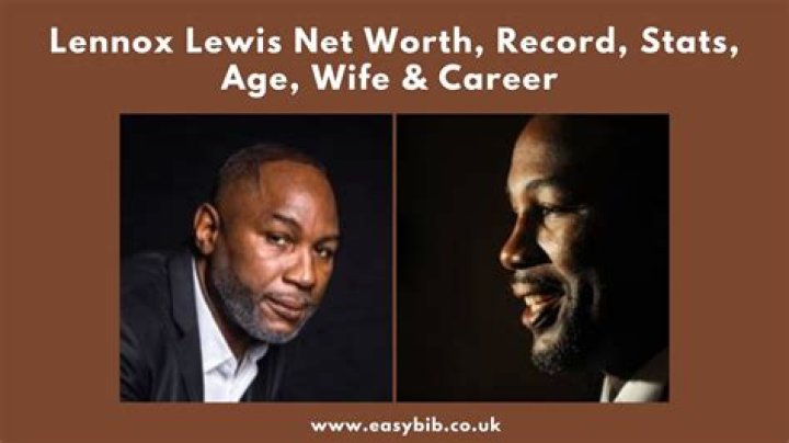 Lennox Lewis Net Worth - MoxSync