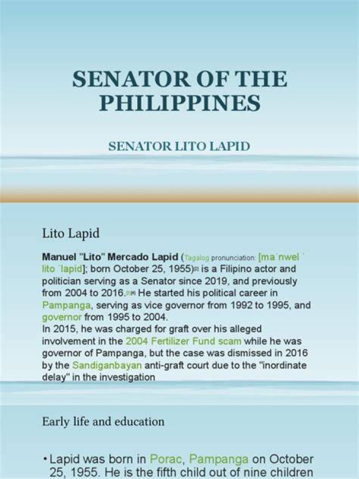 Lito Lapid: A Filipino Actor And Politician
