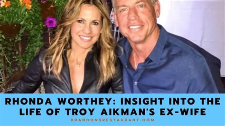 Meet Rhonda Worthey, Troy Aikman's Former Wife