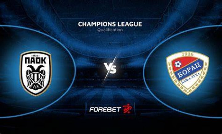 PAOK vs Borac live match 24 July 2024