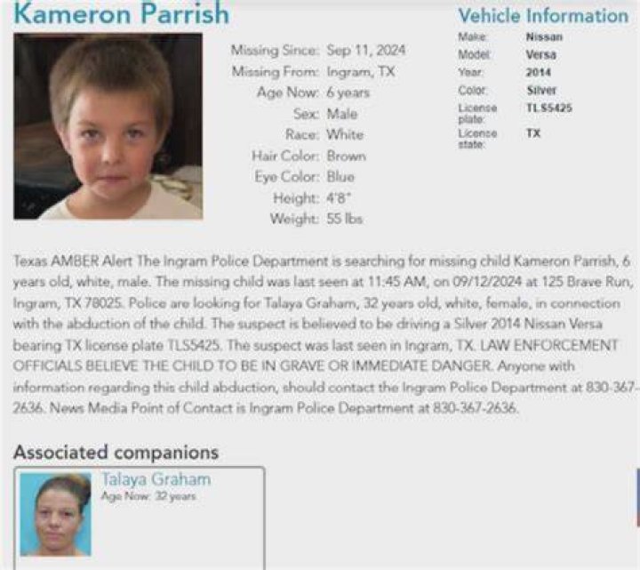 Parrish Al Amber Alert