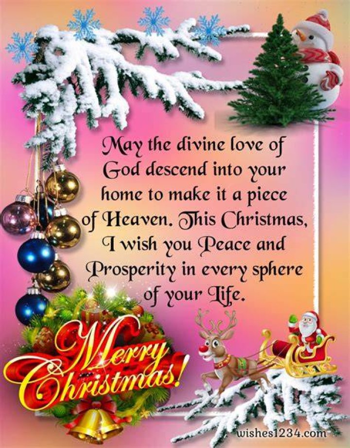 Religious And Beautiful Merry Christmas Wishes