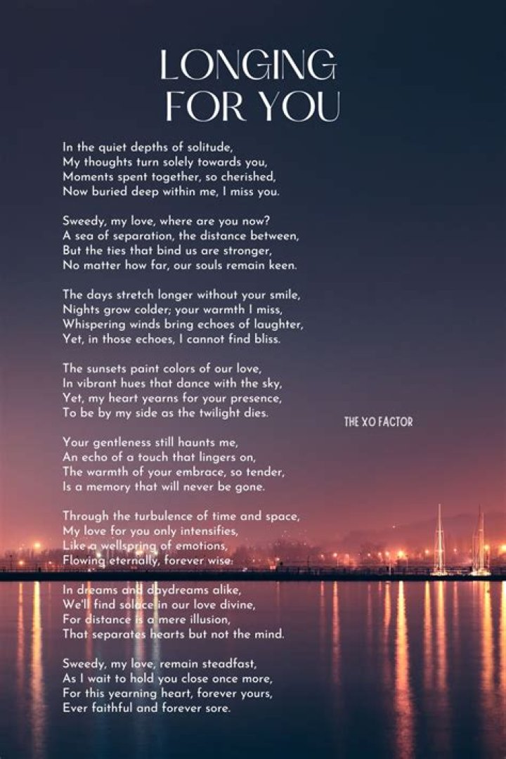 Romantic Expressions Of Longing And Absence