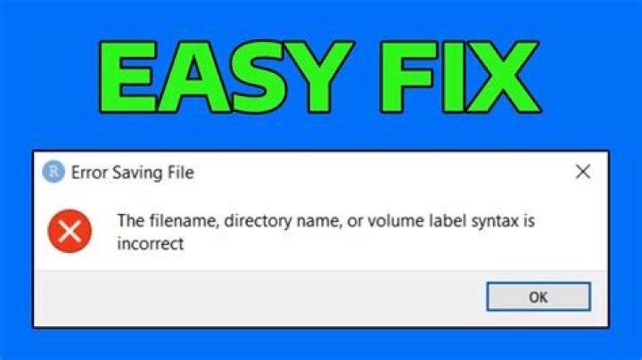 The Filename, Directory Name, Or Volume Label Syntax Is Incorrect Error In WSL