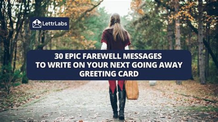 The Perfect Short Goodbye Message