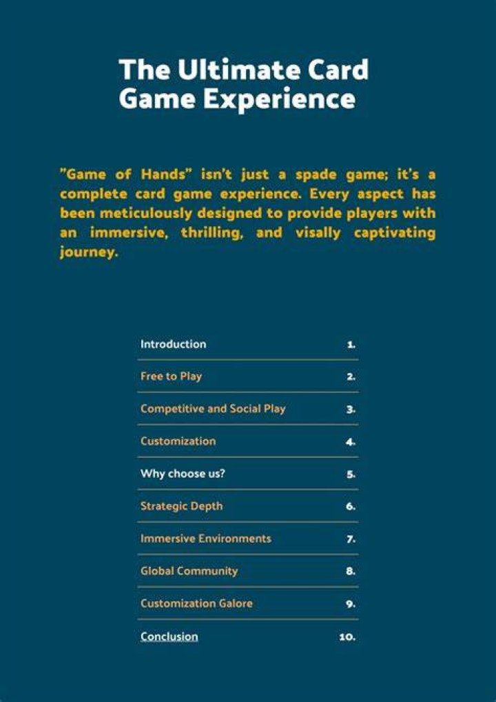 The Ultimate Card Game Experience