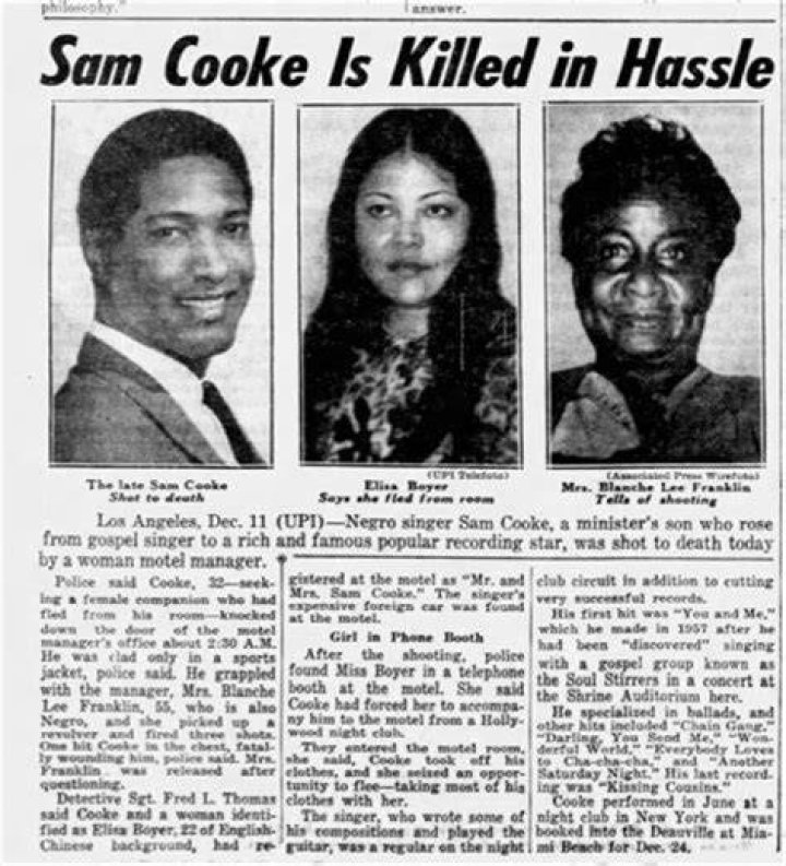 Uncover The Shocking Truth Behind Sam Cooke's Tragic Demise