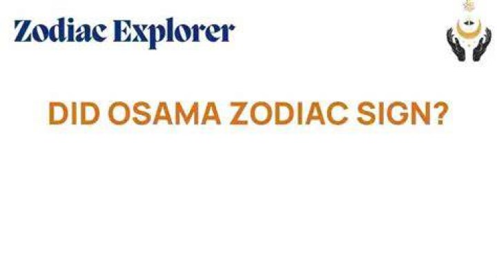 Unraveling Osama Bin Laden's Zodiac Sign: A Comprehensive Analysis