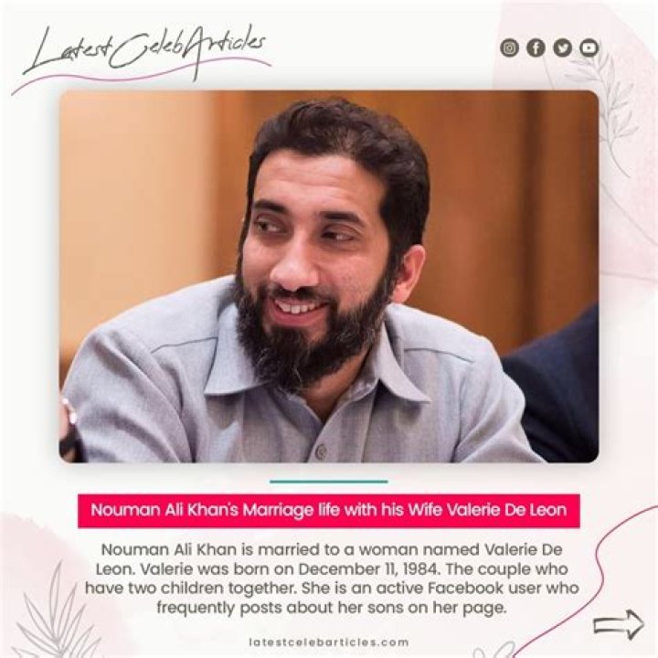 Unveiled: Valerie De Leon And Nouman Ali Khan's Marital Union