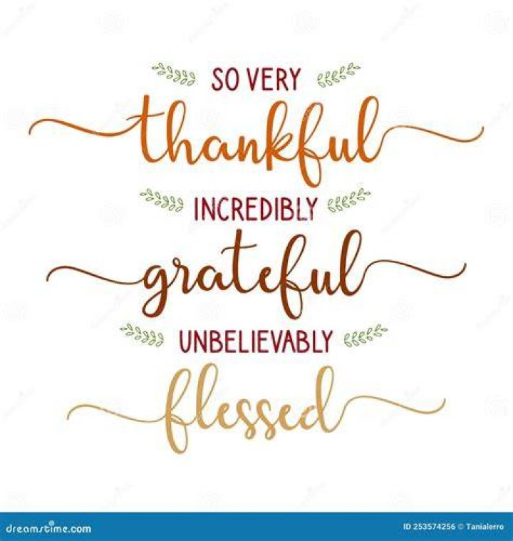 We Are So Thankful ·