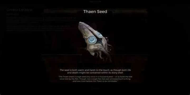 What to do with the Thaen Seed in Remnant 2 ·